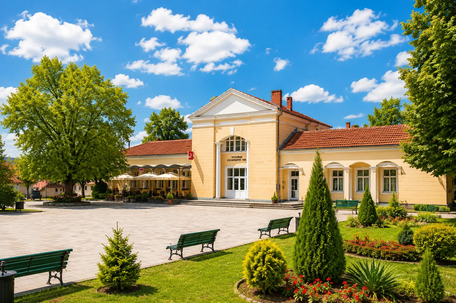 Community Centre St. St. Cyril and Methodius, Banya, town centre